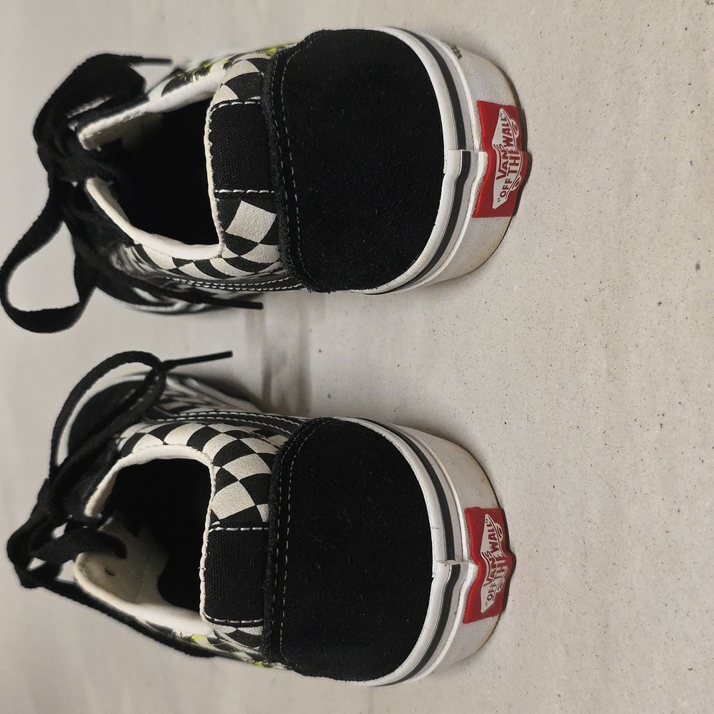 Vans Ward Dino Checkerboard T Rex Old Skool Low Skate Shoes Sneakers Size 5y - Picture 7 of 12